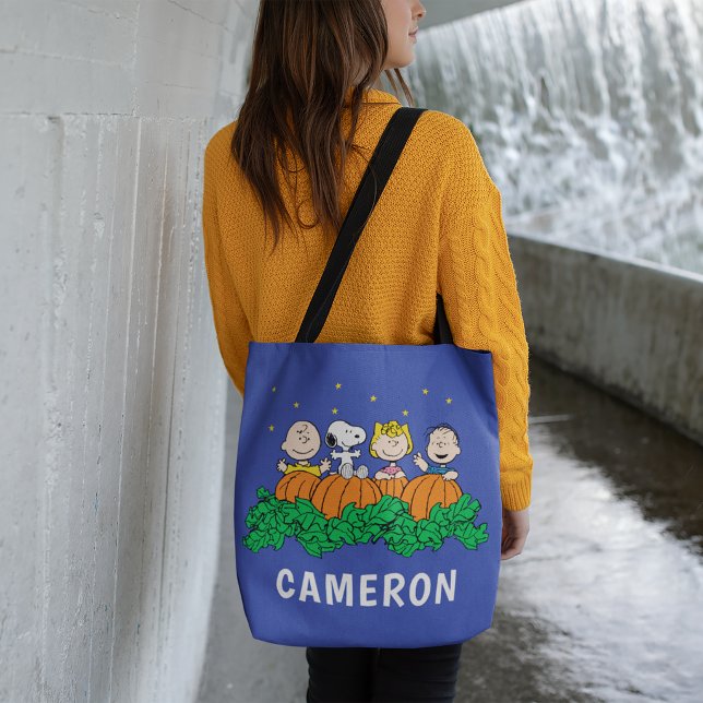 Jordnötter | Den stora pumpafältet Tygkasse (Person carrying tote bag)
