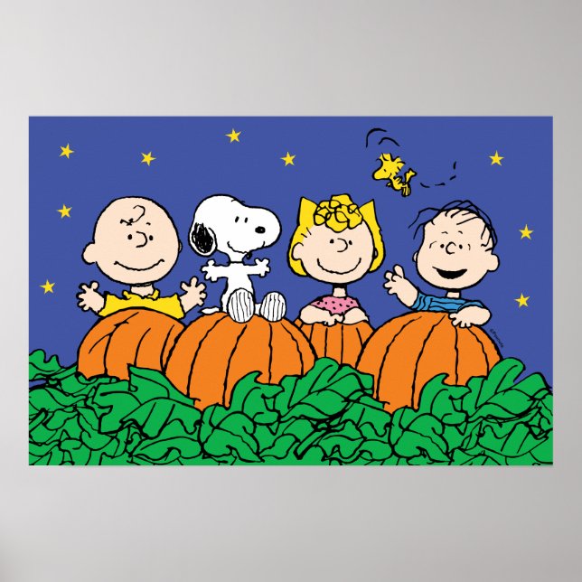 Jordnötter | Den Underbara pumpkin Charlie Brown Poster (Framsidan)