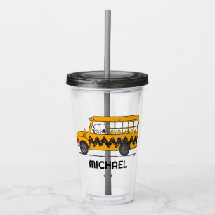 Jordnötter   Drivrutin för Snoopy Buss Take Away Mugg