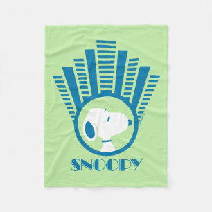 Jordnötter   Drömmar för noopy Blue Deco Fleecefilt