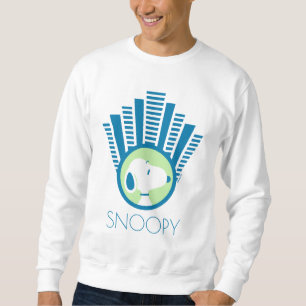 Jordnötter   Drömmar för noopy Blue Deco Lång Ärmad Tröja
