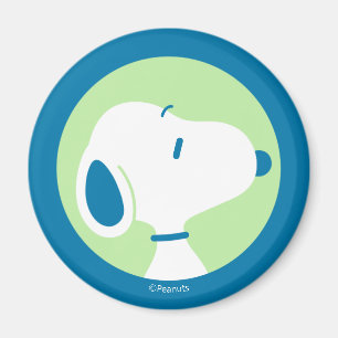 Jordnötter   Drömmar för noopy Blue Deco Magnet