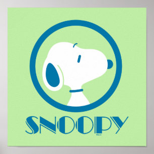 Jordnötter Drömmar för noopy Blue Deco Poster