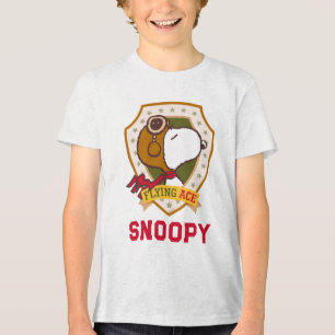 Jordnötter   Flygande snoopy Ace Badge T Shirt