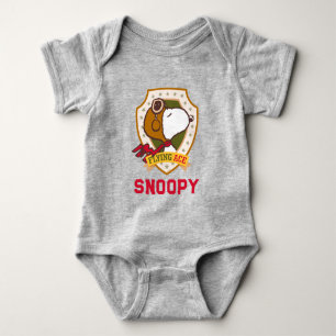 Jordnötter   Flygande snoopy Ace Badge T Shirt