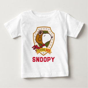 Jordnötter   Flygande snoopy Ace Badge T Shirt