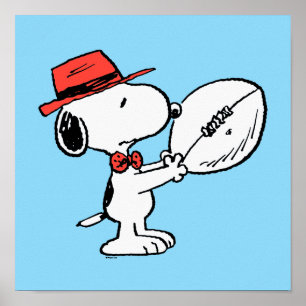 Jordnötter   Fotbollscouten Snoopy Poster