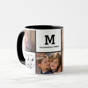 Jordnötter Foton och monogram för Anpassningsb Mugg