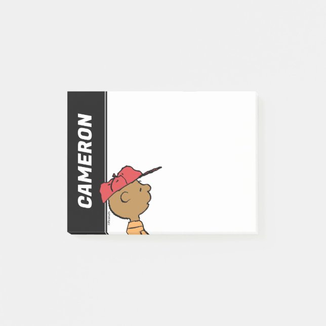 Jordnötter | Franklin Baseball Cap Post-it Block (Framsida)