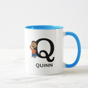 Jordnötter Franklin Namn & Monogram Q Mugg