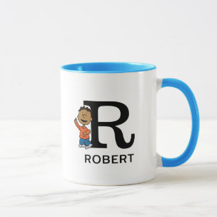 Jordnötter   Franklin Namn & Monogram R Mugg