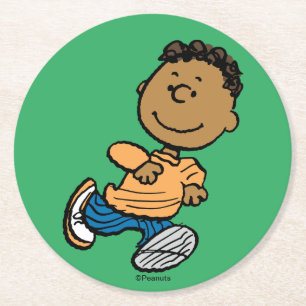 Jordnötter   Franklin Running Underlägg Papper Rund