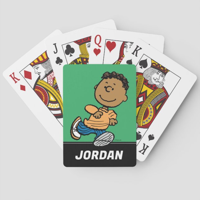 Jordnötter | Franklin som kör uppspelningskort Casinokort (Baksidan)