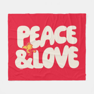 Jordnötter   Fred och Kärlek Woodstock Fleecefilt