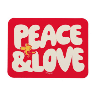 Jordnötter Fred och Kärlek Woodstock Magnet