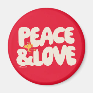 Jordnötter Fred och Kärlek Woodstock Magnet