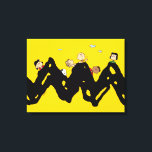 Jordnötter | Gang på Zig Zag Canvastryck<br><div class="desc">Kolla in den här roligten med jordnötsdesignen som innehåller jordnötsgang.</div>