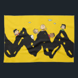 Jordnötter | Gang på Zig Zag Kökshandduk<br><div class="desc">Kolla in den här roligten med jordnötsdesignen som innehåller jordnötsgang.</div>