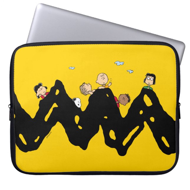 Jordnötter | Gang på Zig Zag Laptop Fodral (Framsidan)