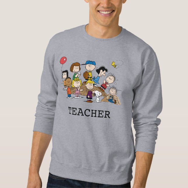Jordnötter | Gang Teacher Lång Ärmad Tröja (Framsida)