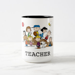 Jordnötter Gang Teacher Två-Tonad Mugg