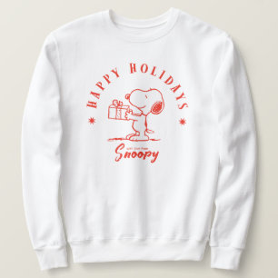 Jordnötter Glad helg från Snoopy Lång Ärmad Tröja