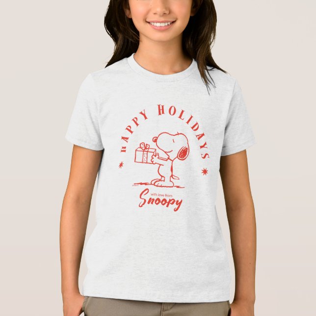 Jordnötter | Glad helg från Snoopy T Shirt (Framsida)