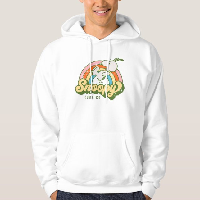 Jordnötter | Gnistra av noopy Regnbåge Hoodie (Framsida)