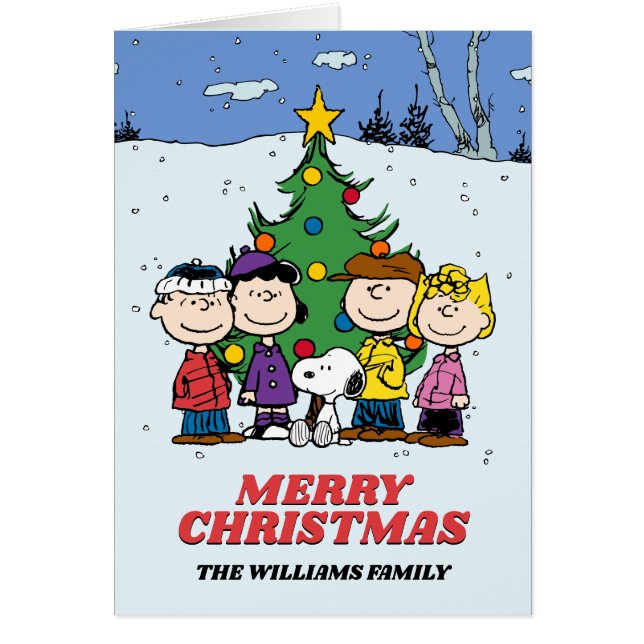 Jordnötter God jul | Lägg till foto och Namn Hälsningskort (Framsidan)