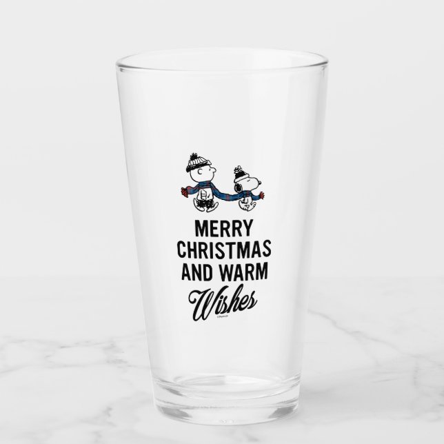 Jordnötter | God jul Snoopy & Charlie Brown Glaskopp (Framsida)
