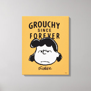 Jordnötter Grouchy sedan Forever Lucy Canvastryck