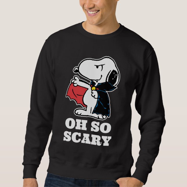 Jordnötter | Halloween Snoopy Vampire Lång Ärmad Tröja (Framsida)