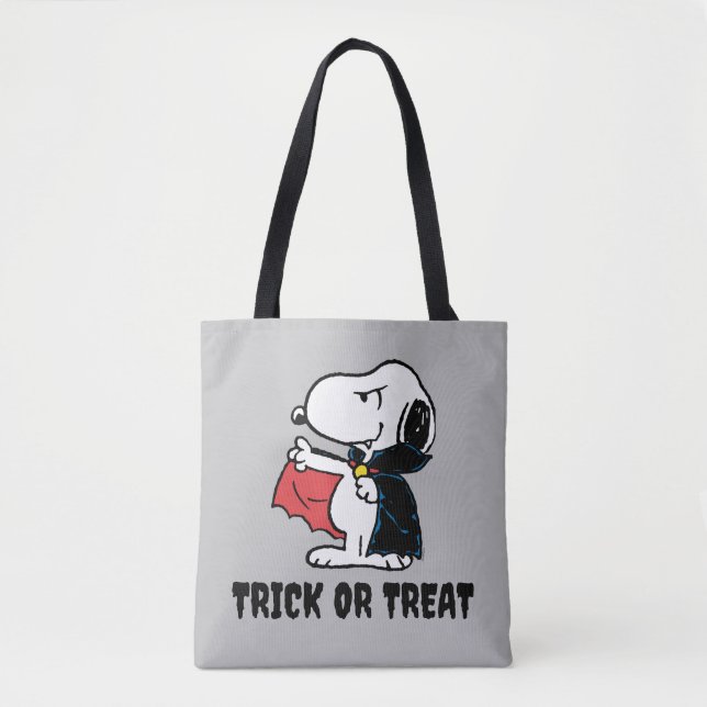 Jordnötter | Halloween Snoopy Vampire Tygkasse (Framsida)