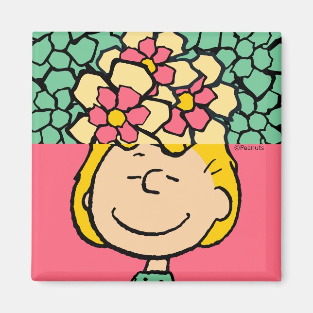 Jordnötter | Halv- och halvblommor Magnet (Framsidan)