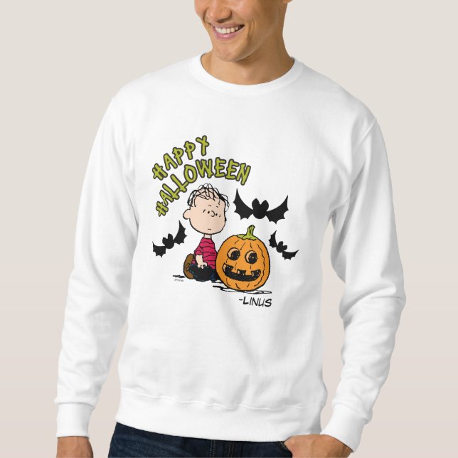 Jordnötter | Happy halloween Linus Lång Ärmad Tröja (Framsida)