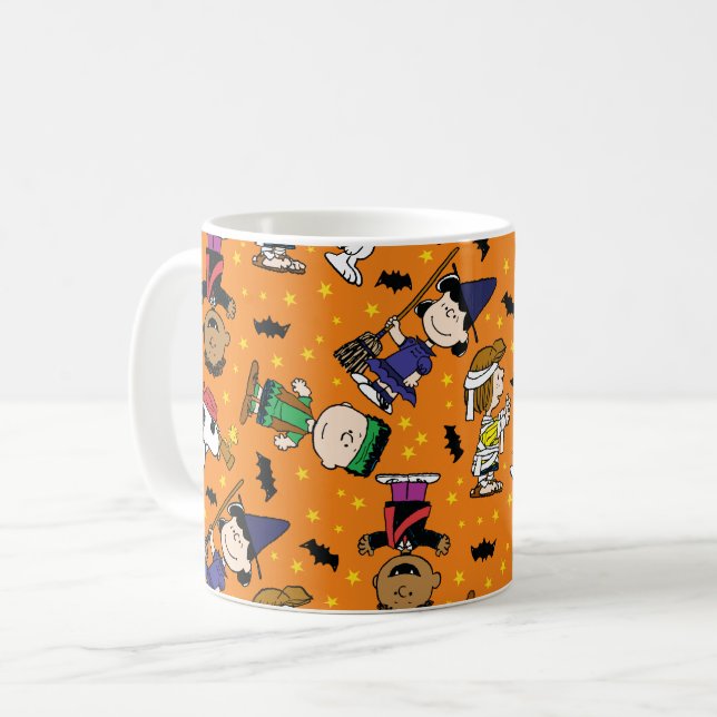 Jordnötter | HAPPY HALLOWEEN MÖNSTER Kaffemugg (Framsida vänster)