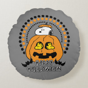 Jordnötter   HAPPY HALLOWEEN Rund Kudde