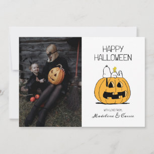 Jordnötter   Happy halloween Snoopy & Jack O'Lante Julkort