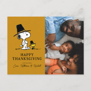 Jordnötter Happy thanksgiving Pilgrims Helg Vykort