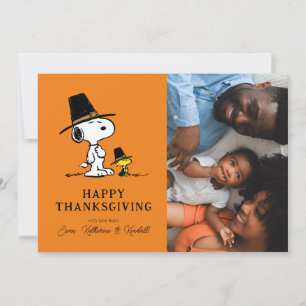 Jordnötter   Happy thanksgiving Pilgrims Julkort