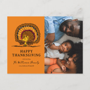Jordnötter Happy thanksgiving Woodstock Turkiet Helg Vykort