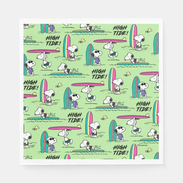 Jordnötter | Högt vattenstånd i noopiska oceanen M Pappersservett (Framsidan)