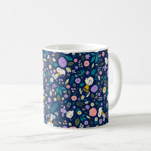 Jordnötter i Bloom Mönster Kaffemugg