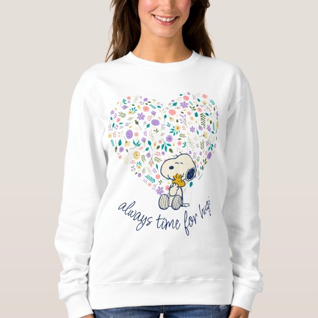 Jordnötter i Bloom | Snoopy Heart T Shirt (Framsida)