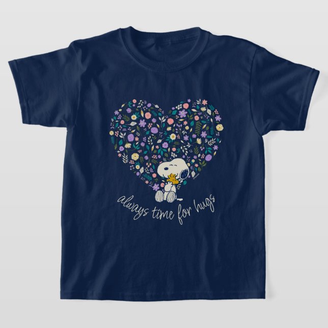 Jordnötter i Bloom | Snoopy Heart T Shirt (Laydown)