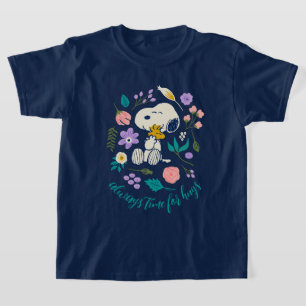 Jordnötter i Bloom   Snoopy & Woodstock Flower Hug T Shirt