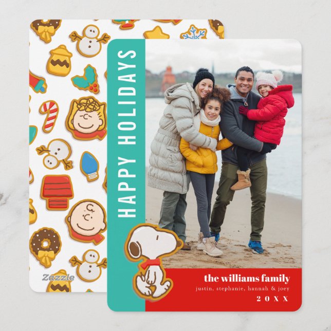 Jordnötter Ingefära Julbakverk Julkort (Fram/baksida)