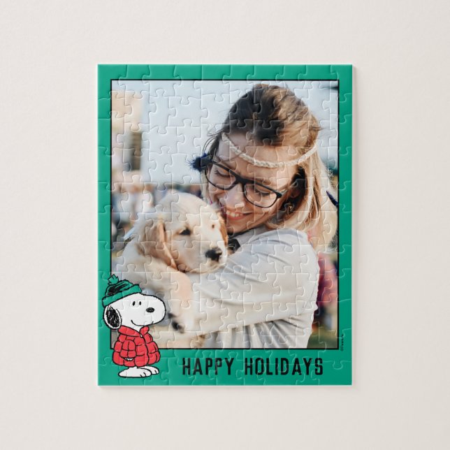 Jordnötter | Jacka av noopy Winter | Lägg till dit Pussel (Vertikal)