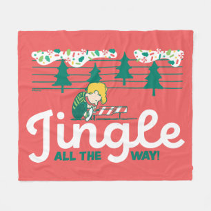 Jordnötter   Jingle hela vägen Fleecefilt