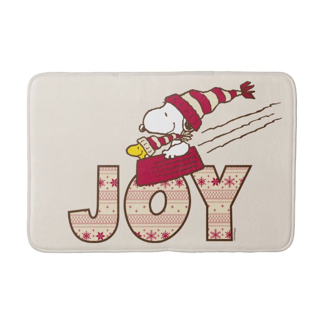 Jordnötter | Joy Sled Ride & Snoopy & Woodstock Badrumsmatta (Framsidan)